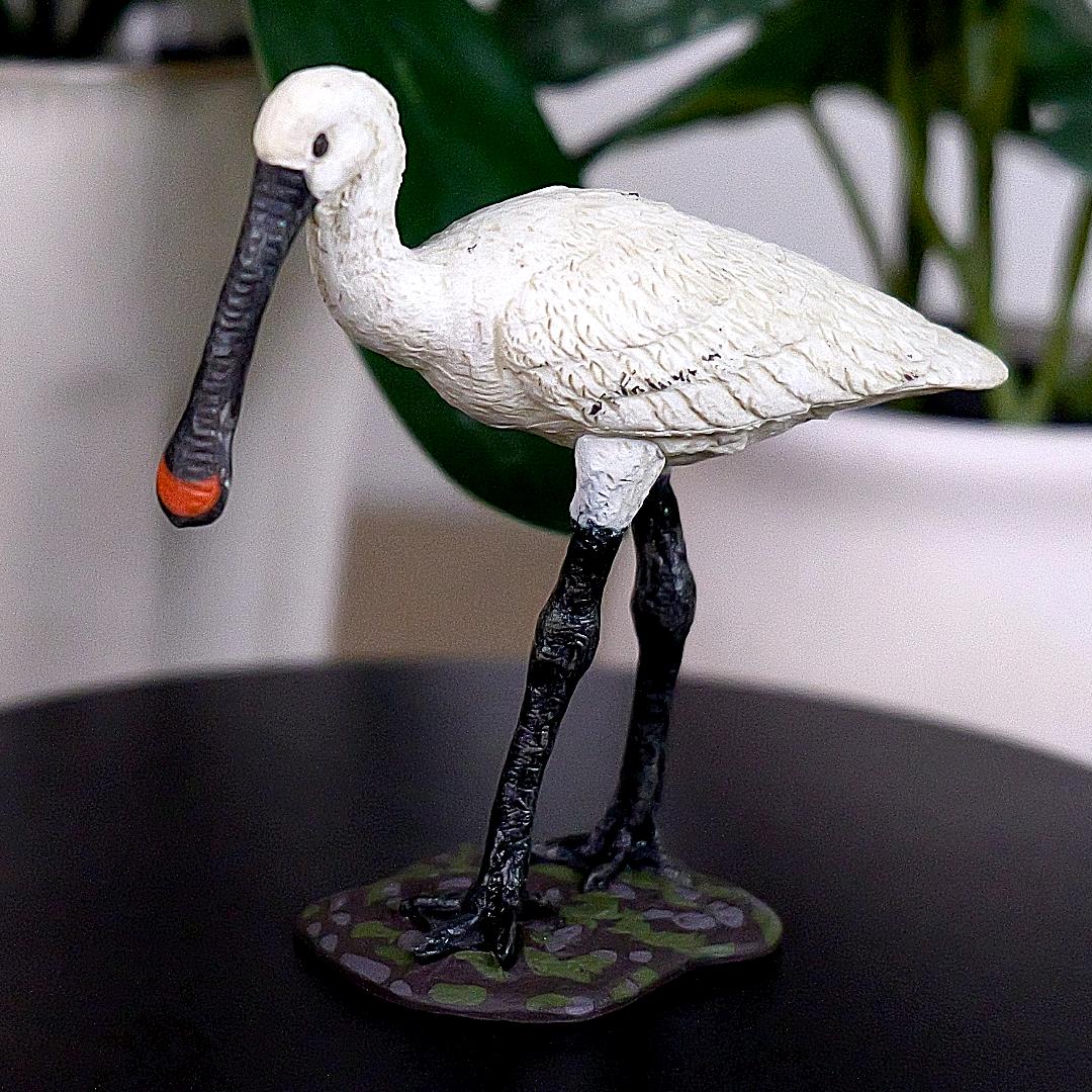 Eurasian Spoonbill Figure - Hand Painted & Collectible Bird Figurine - Papo 50279