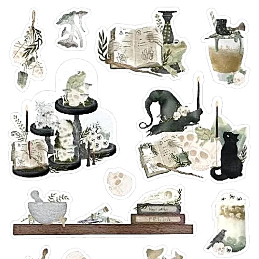Bewitching Decor Stickers - Halloween, Gothic, & Witch Sticker Sheet