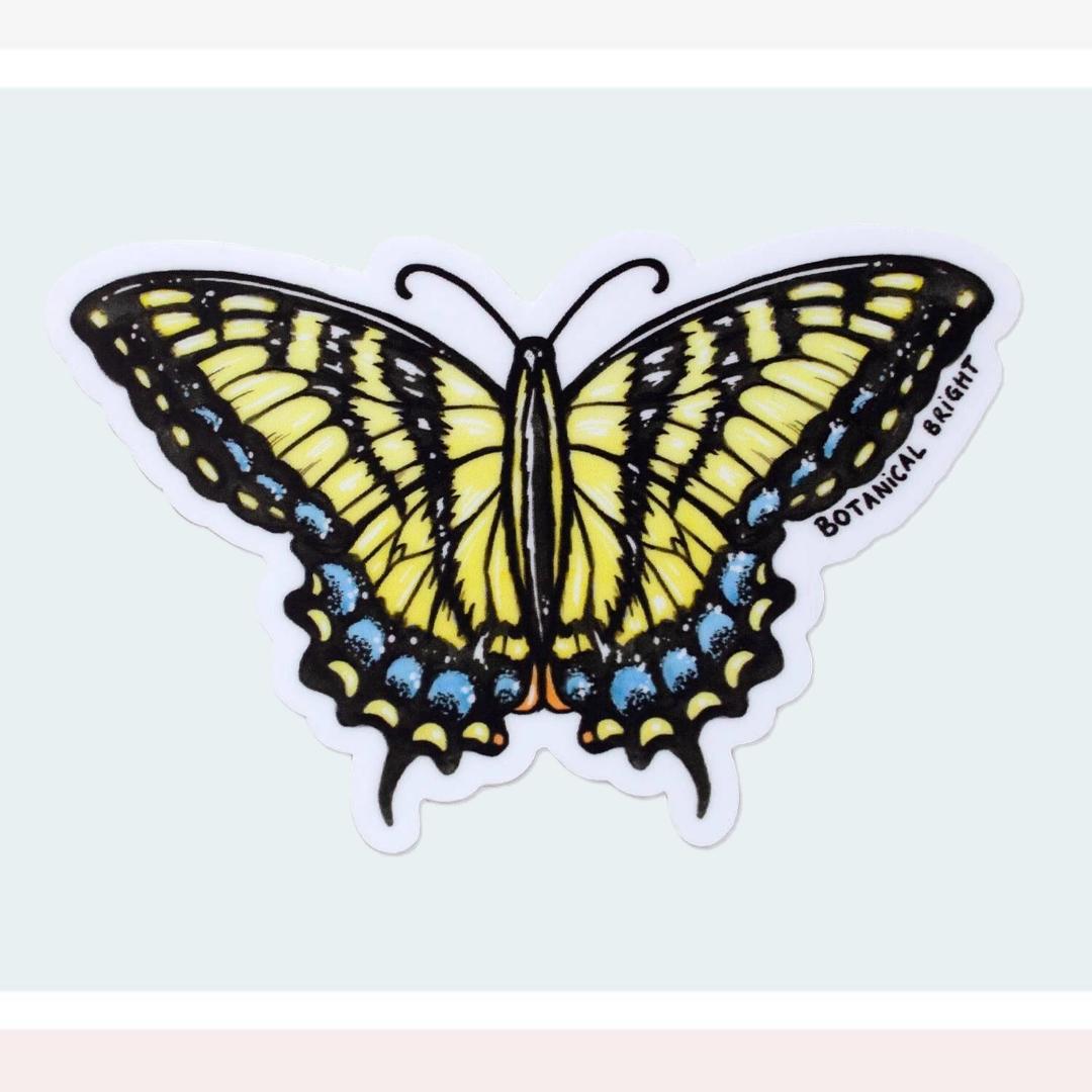 Swallowtail Butterfly Sticker - Waterproof Vinyl Nature & Garden Decal
