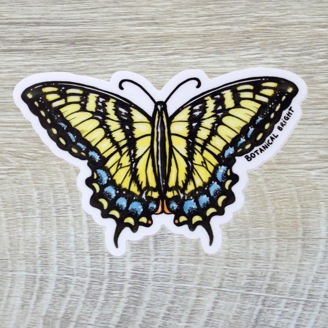 Swallowtail Butterfly Sticker - Waterproof Vinyl Nature & Garden Decal