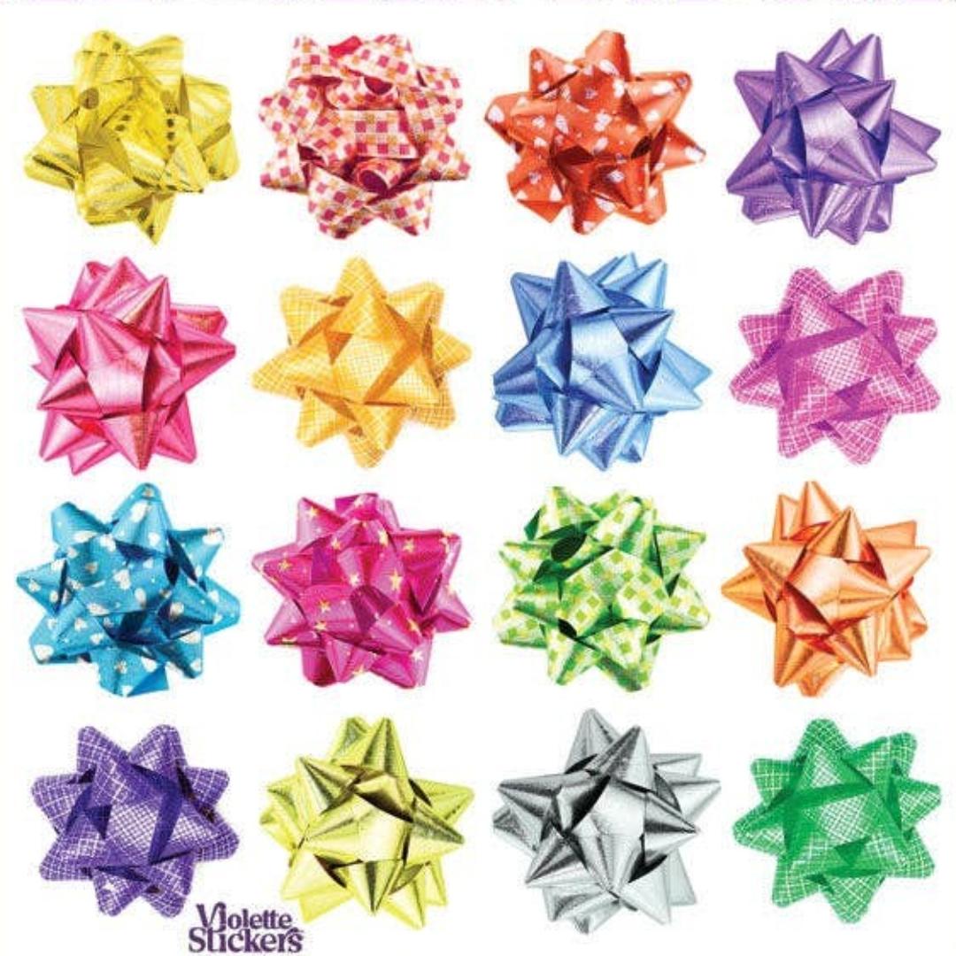 Present Bows Stickers - Realistic Gift Wrapping Sticker Sheets