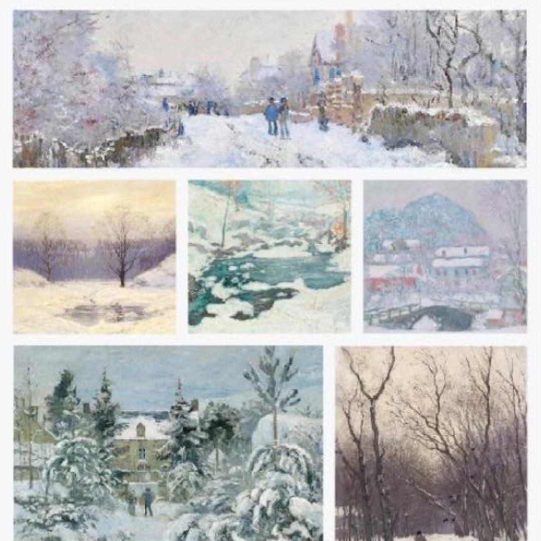 Winter Landscape Stickers - Scenic Snowy Sticker Sheet