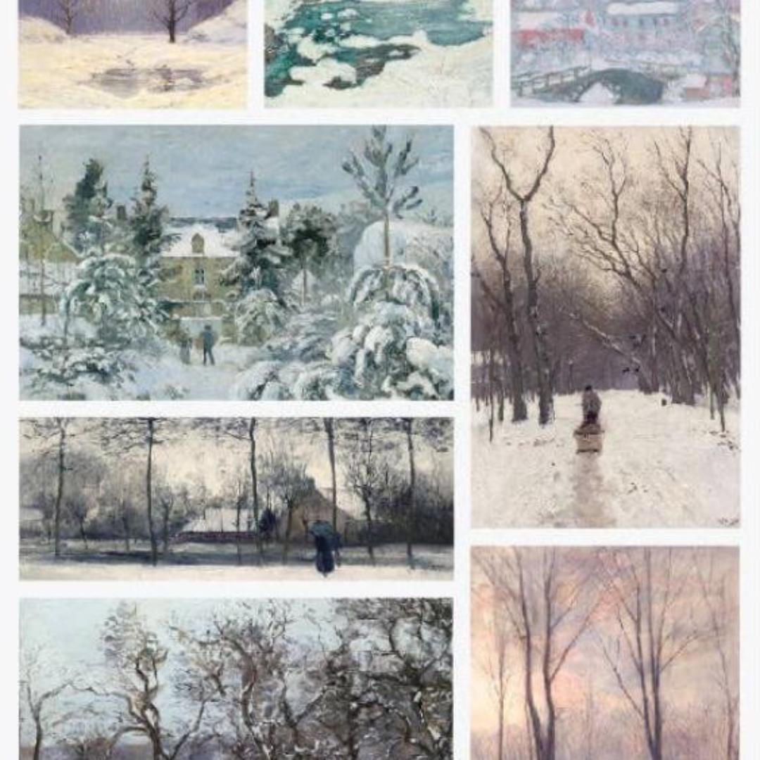 Winter Landscape Stickers - Scenic Snowy Sticker Sheet
