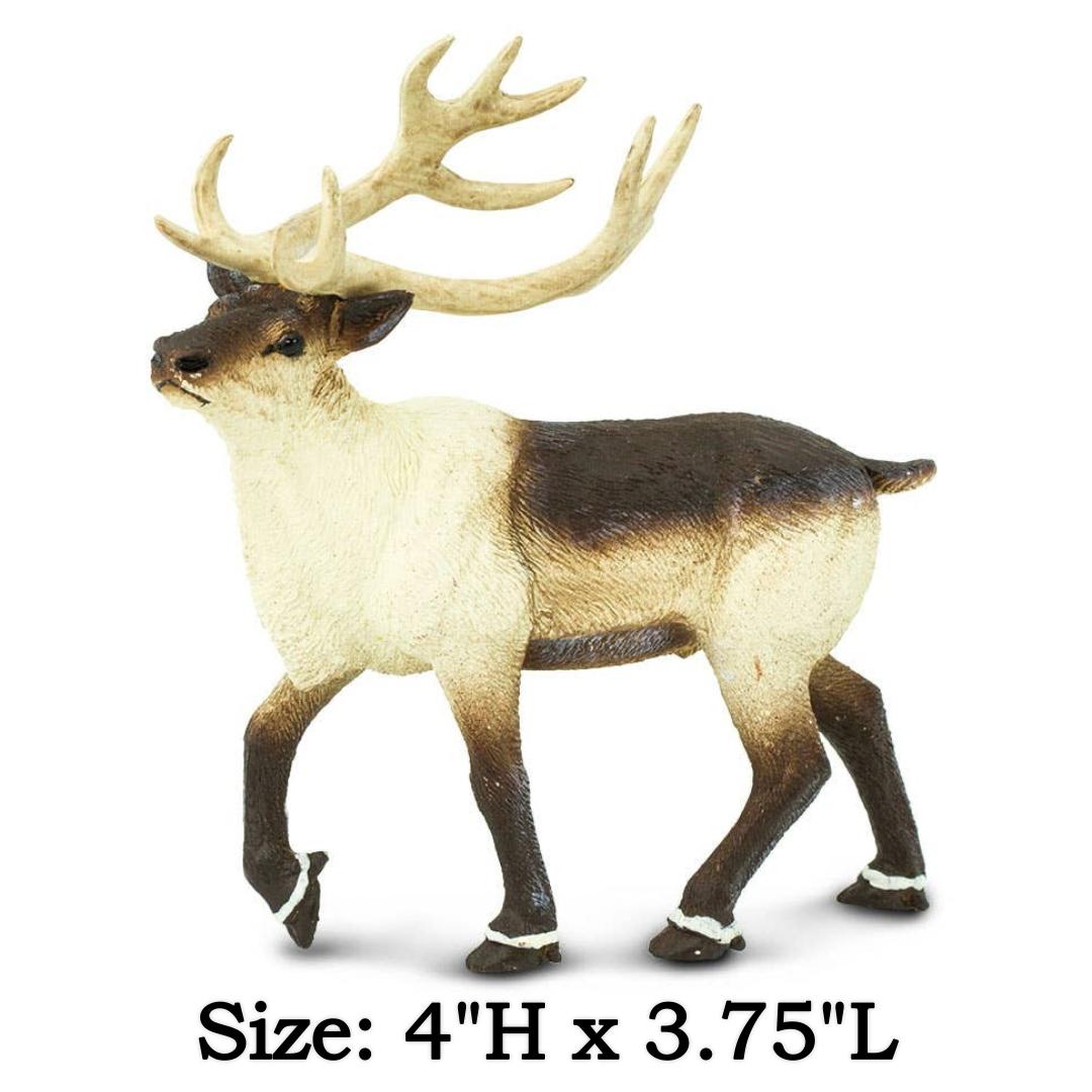 Reindeer Toy Figurine - Hand Painted Wild Animal Figure - Safari Ltd 277929