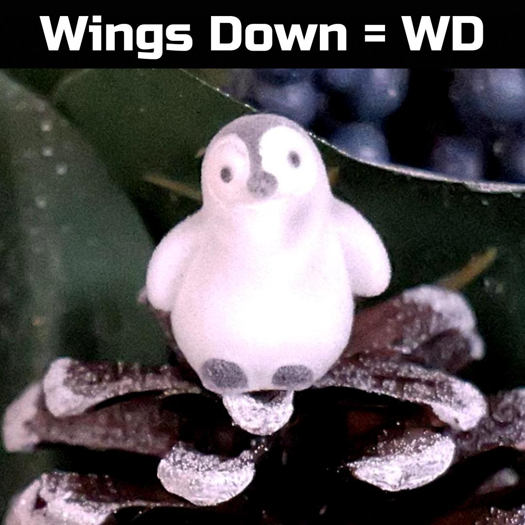 Miniature Flocked Penguin Figure - Small Winter Figurines - Christmas Crafts