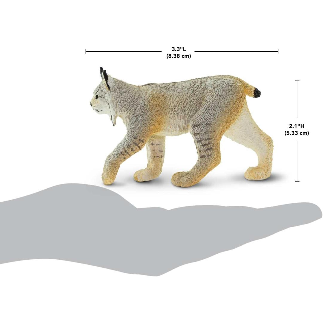 Lynx Figurine - Hand Painted Big Cat Wild Animal Toy Figure - Safari Ltd 181829