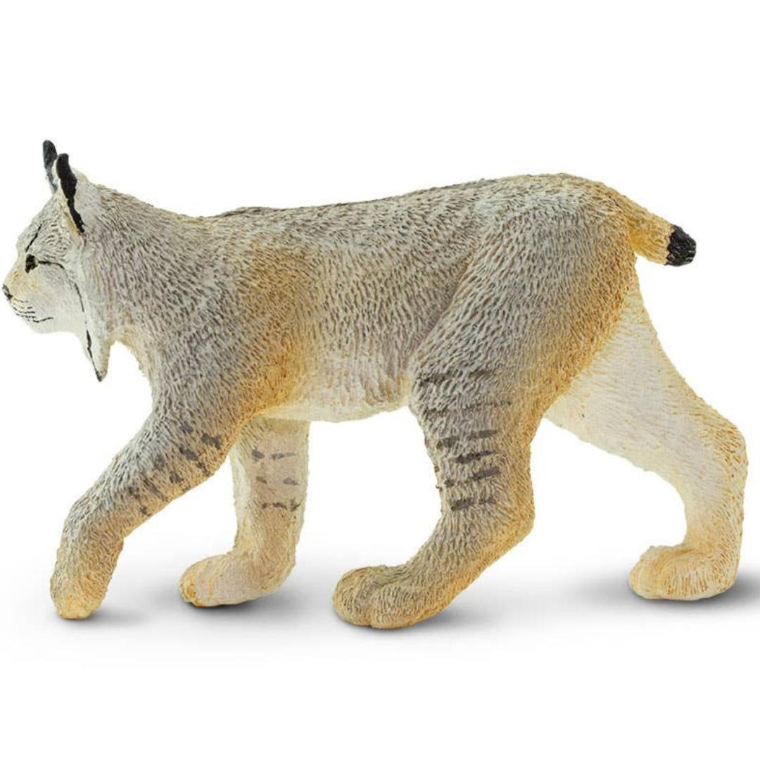 Lynx Figurine - Hand Painted Big Cat Wild Animal Toy Figure - Safari Ltd 181829