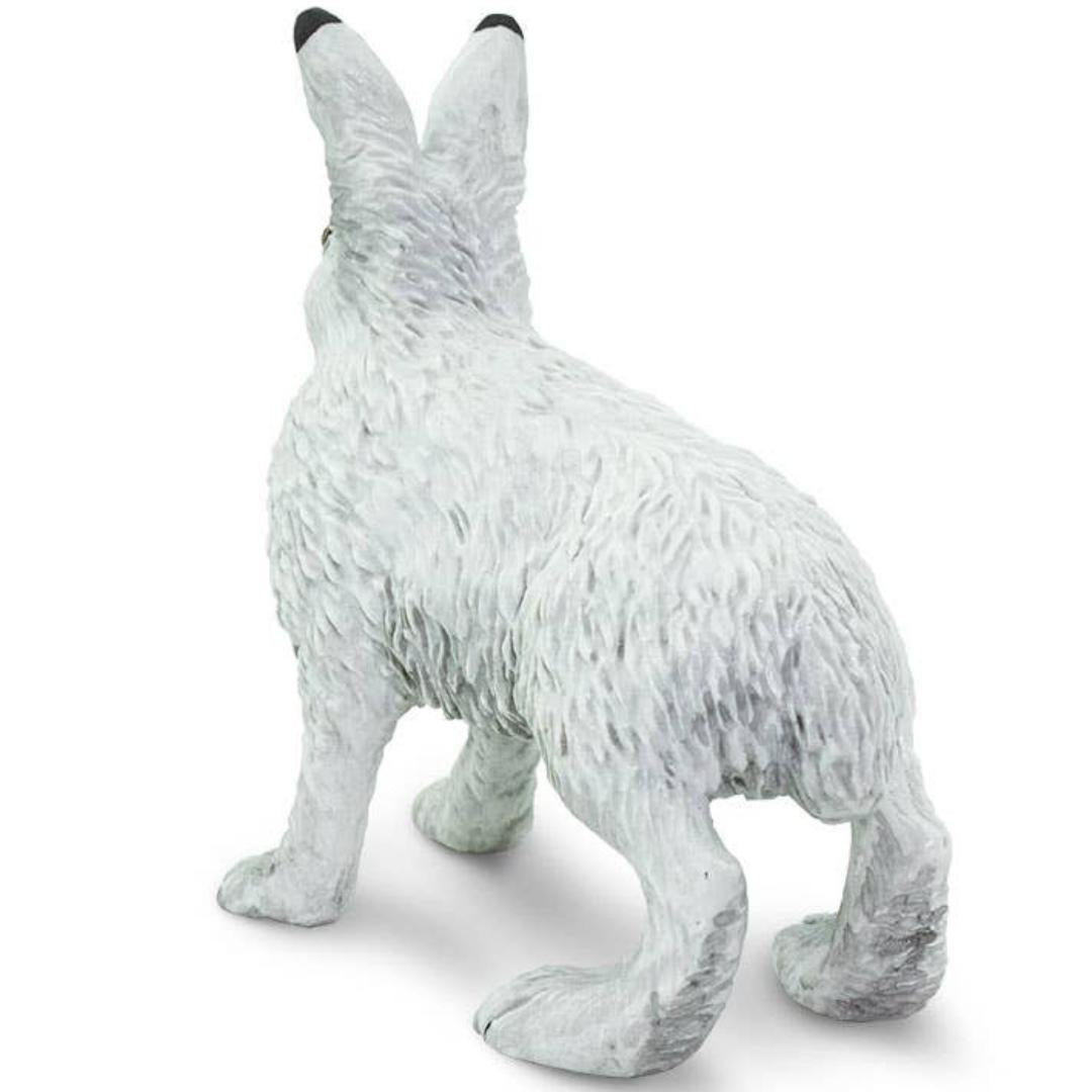 Arctic Hare Figurine - Hand Painted Wild Animal Toy Figure - Safari Ltd 182129
