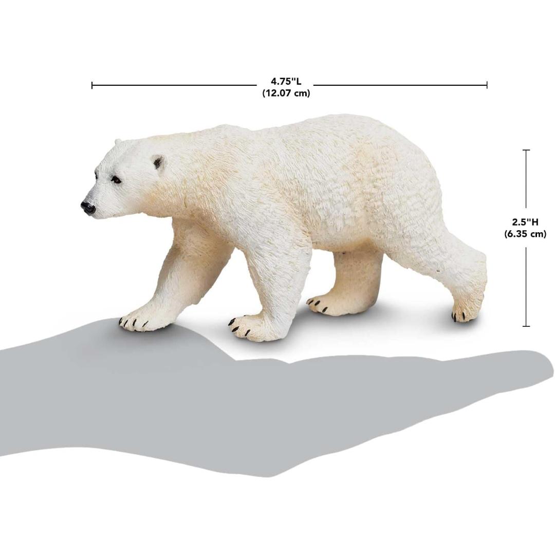 Polar Bear Figurine - Arctic Animal Kid's Toy Figurine - Safari Ltd