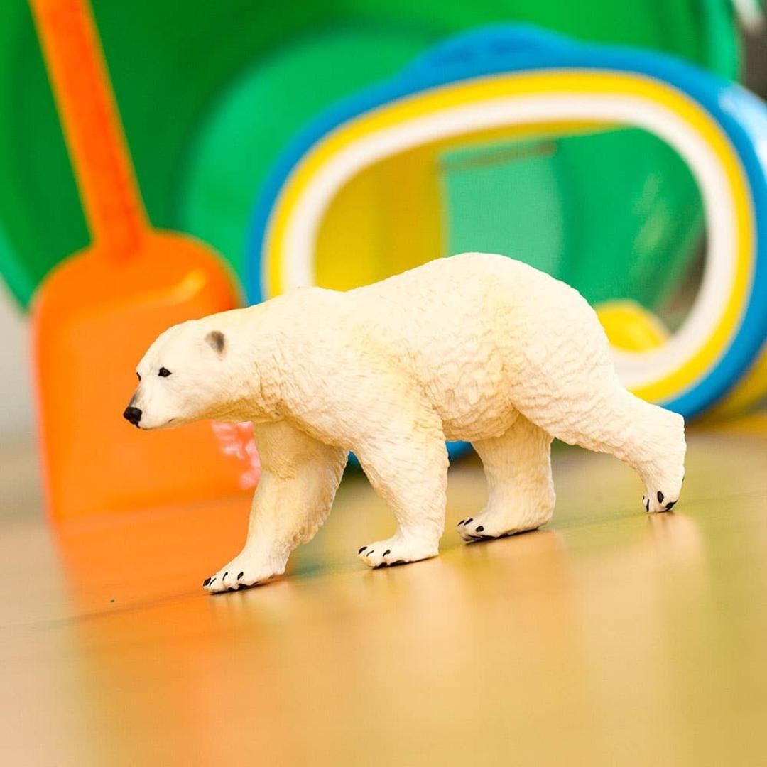 Polar Bear Figurine - Arctic Animal Kid's Toy Figurine - Safari Ltd