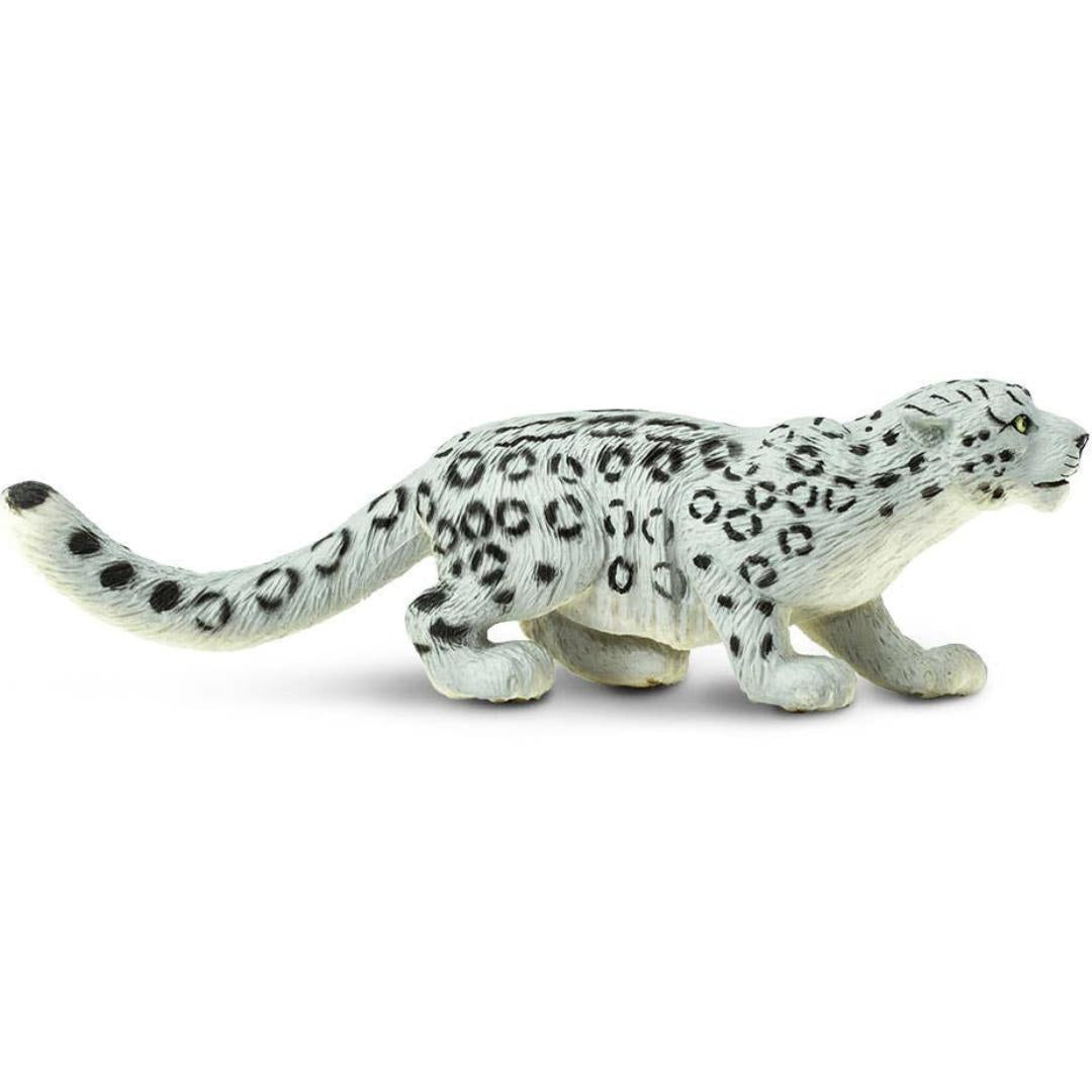 Snow Leopard Figurine - Hand Painted Wild Animal Toy Figure - Safari Ltd 237529