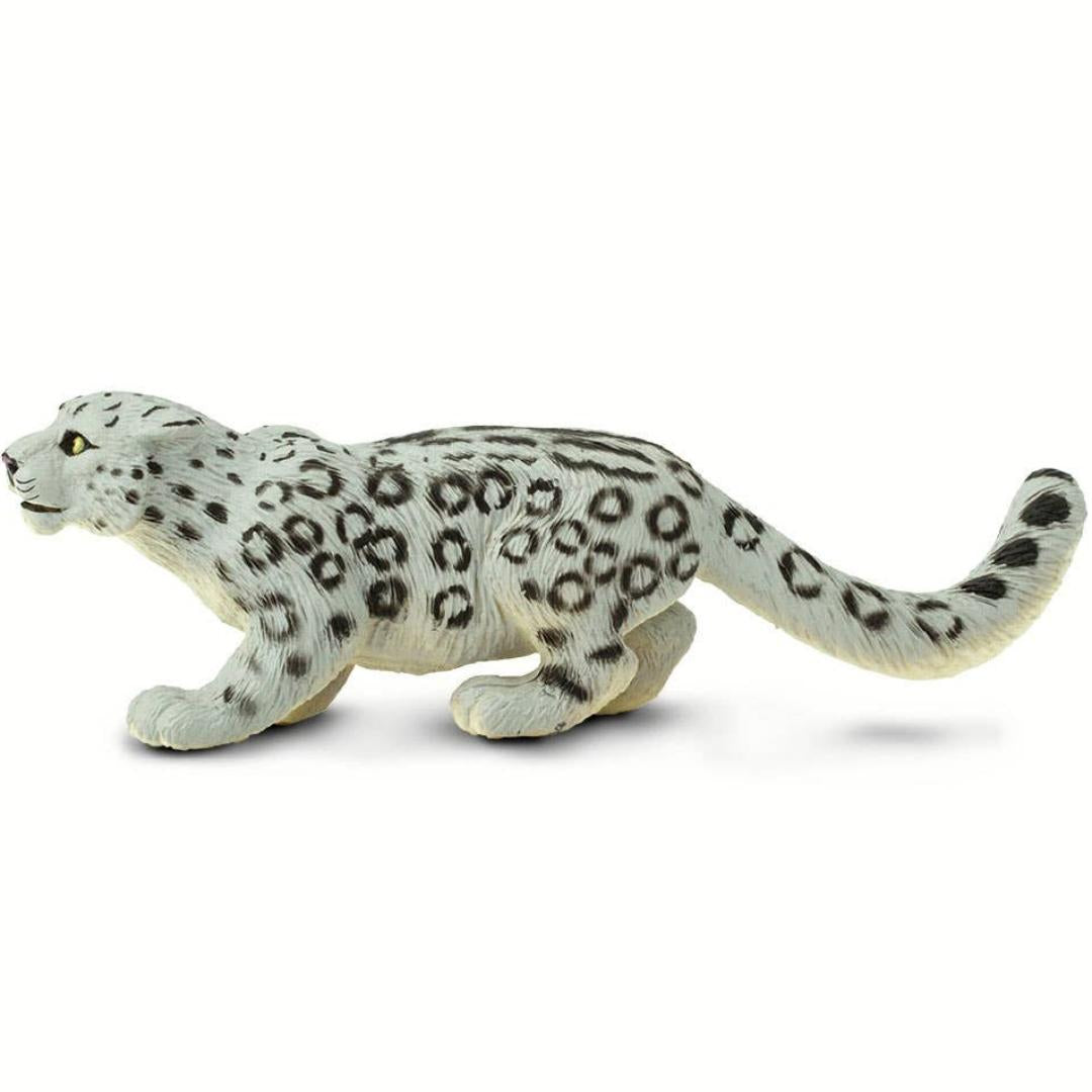 Snow Leopard Figurine - Hand Painted Wild Animal Toy Figure - Safari Ltd 237529