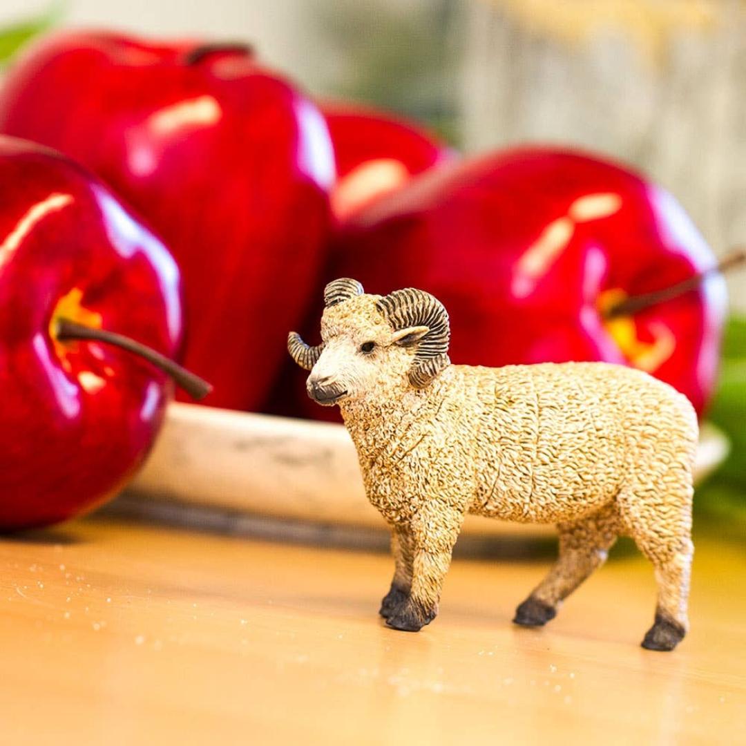 Ram Figurine - Hand Painted Farm Animal Toy Figure for Kids - Safari Ltd 161429