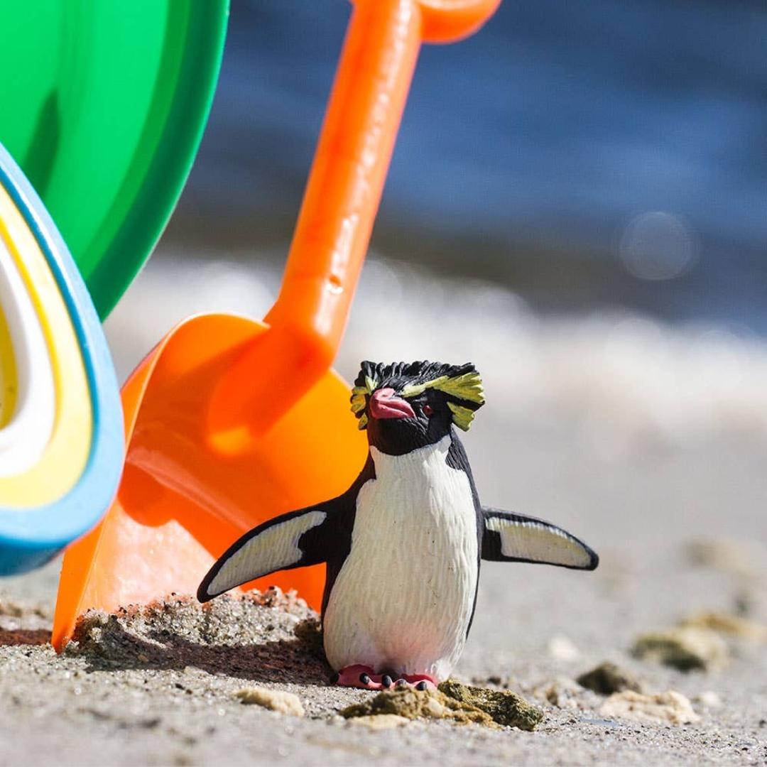 Rockhopper Penguin Figurine - Hand Painted Arctic Bird Toy Figure - Safari Ltd 100149