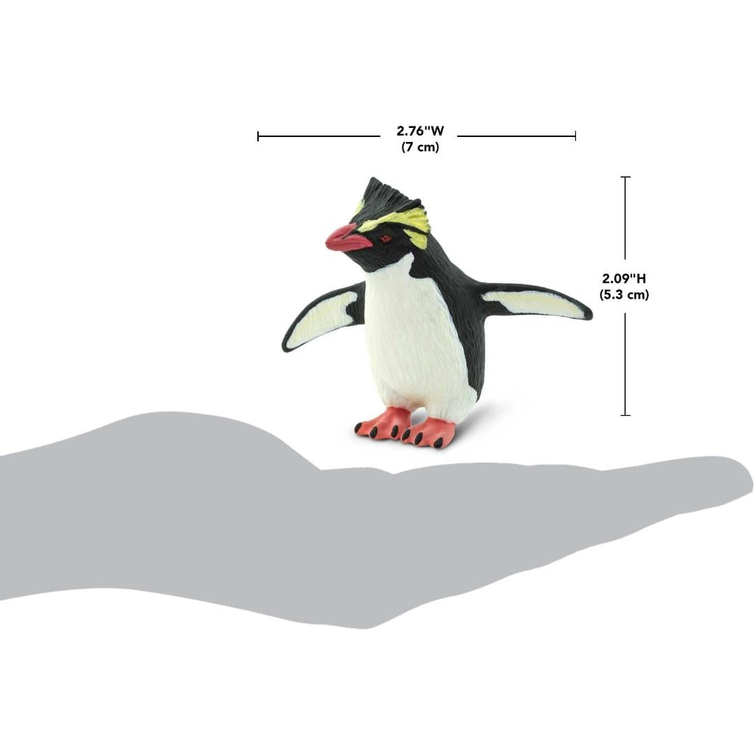 Rockhopper Penguin Figurine - Hand Painted Arctic Bird Toy Figure - Safari Ltd 100149