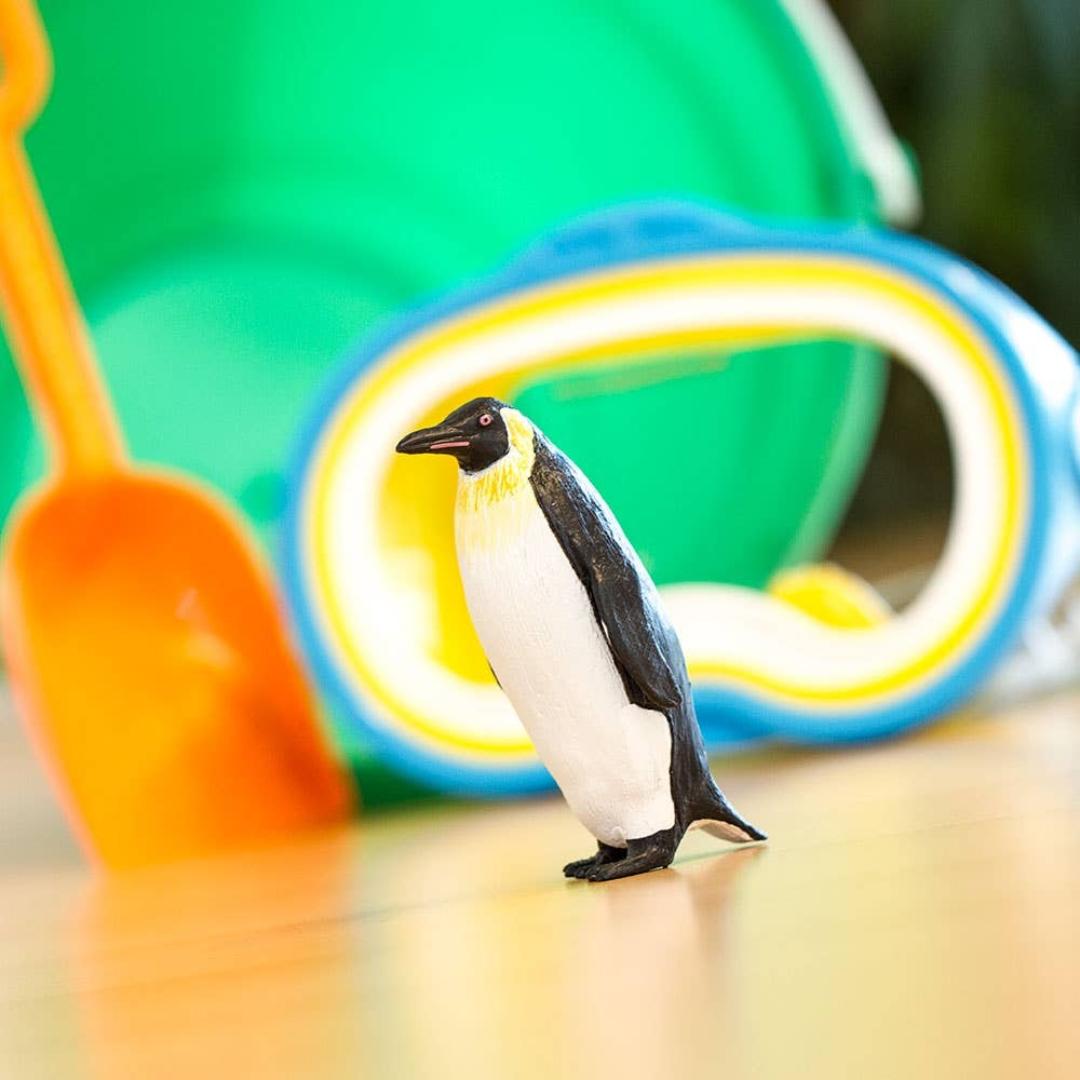 Emperor Penguin Figurine - Hand Painted Arctic Bird Toy Figure - Safari Ltd 276129