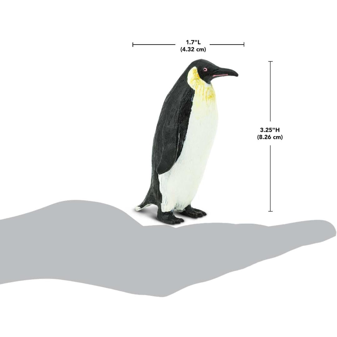 Emperor Penguin Figurine - Hand Painted Arctic Bird Toy Figure - Safari Ltd 276129