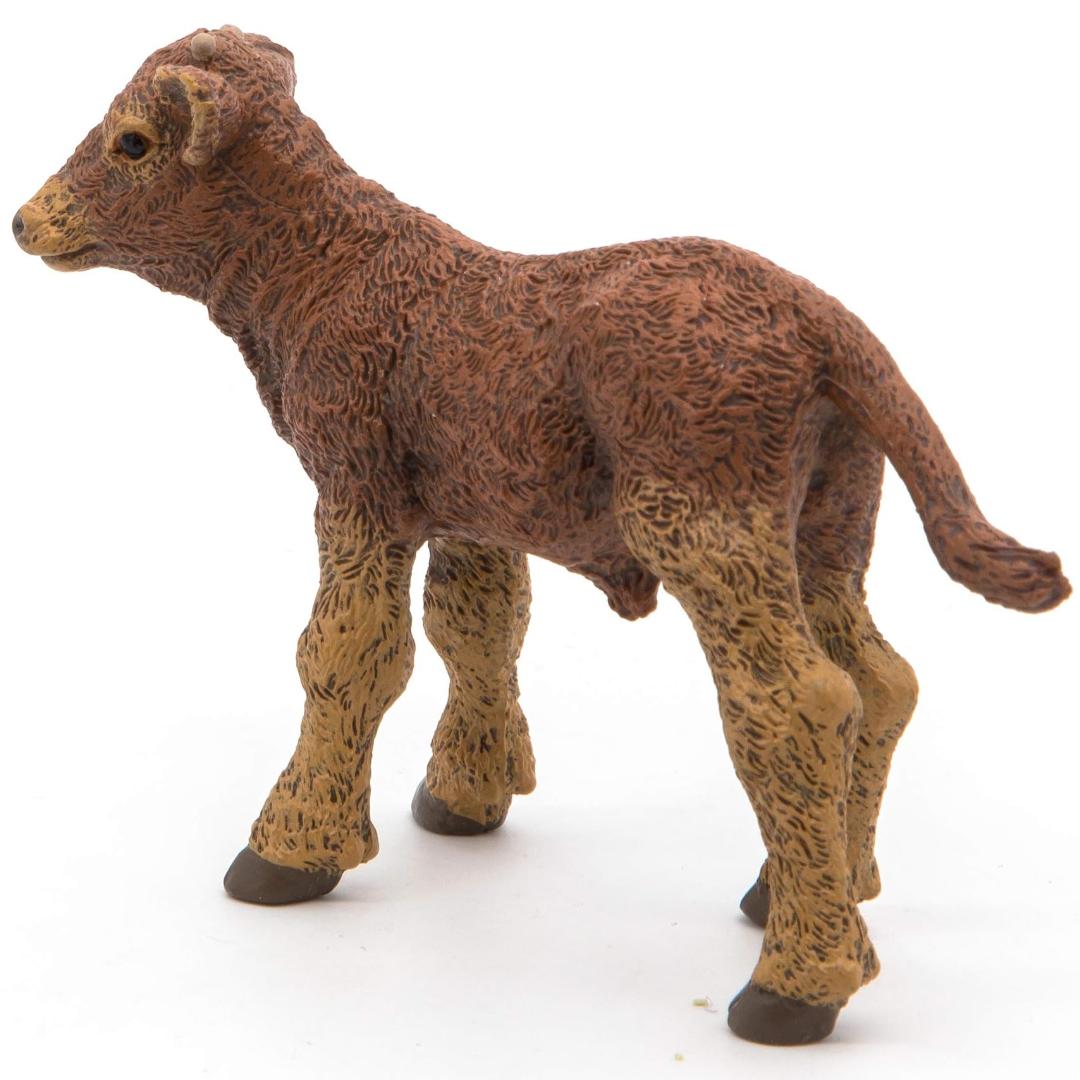 Limousine Calf Figurine - Hand Painted Cow Farm Animal Toy Figure - Papo 51132