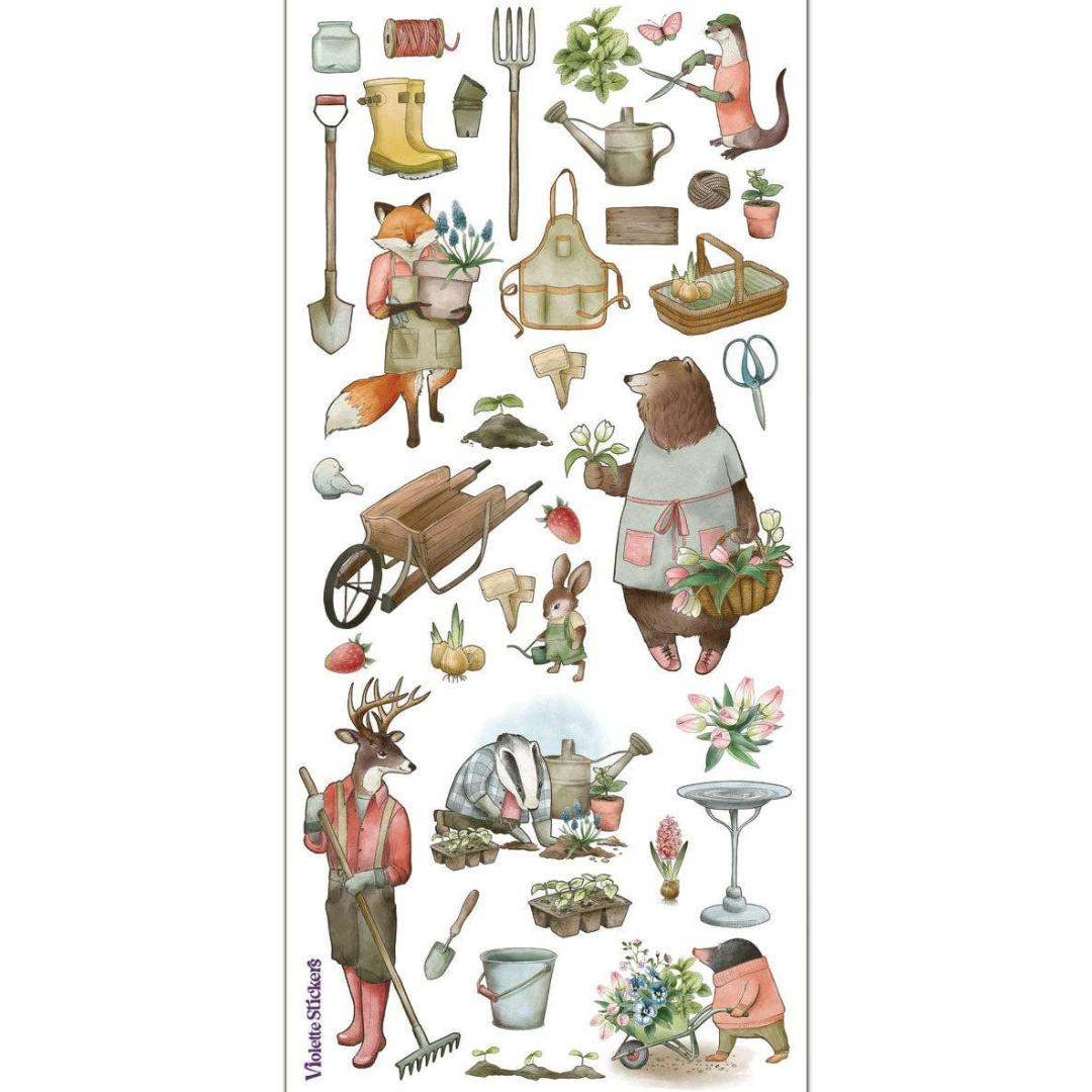 Animal Stickers - Garden Critters Sticker Sheets