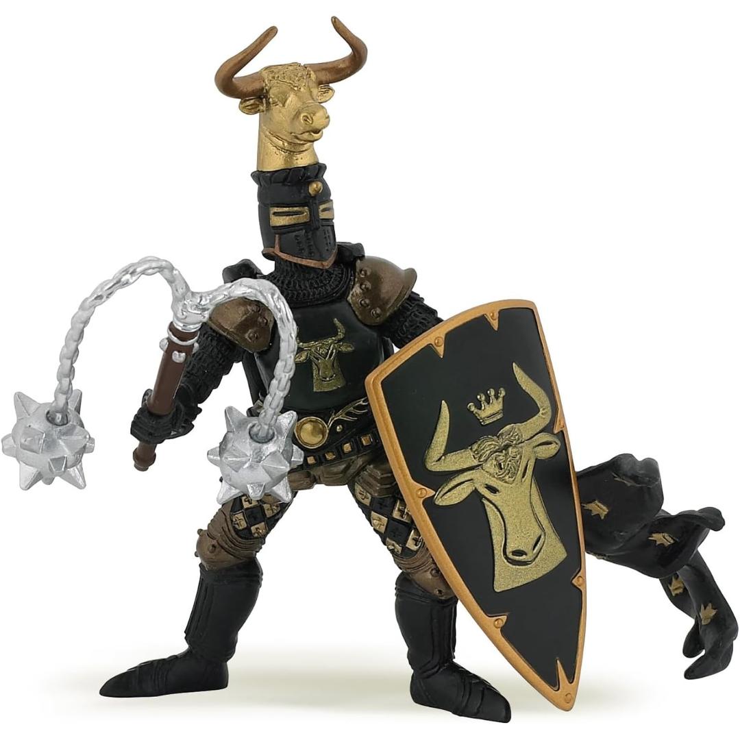 Dark Knight Figurine - Hand Painted Weapon Master Bull Figure - Papo 39917