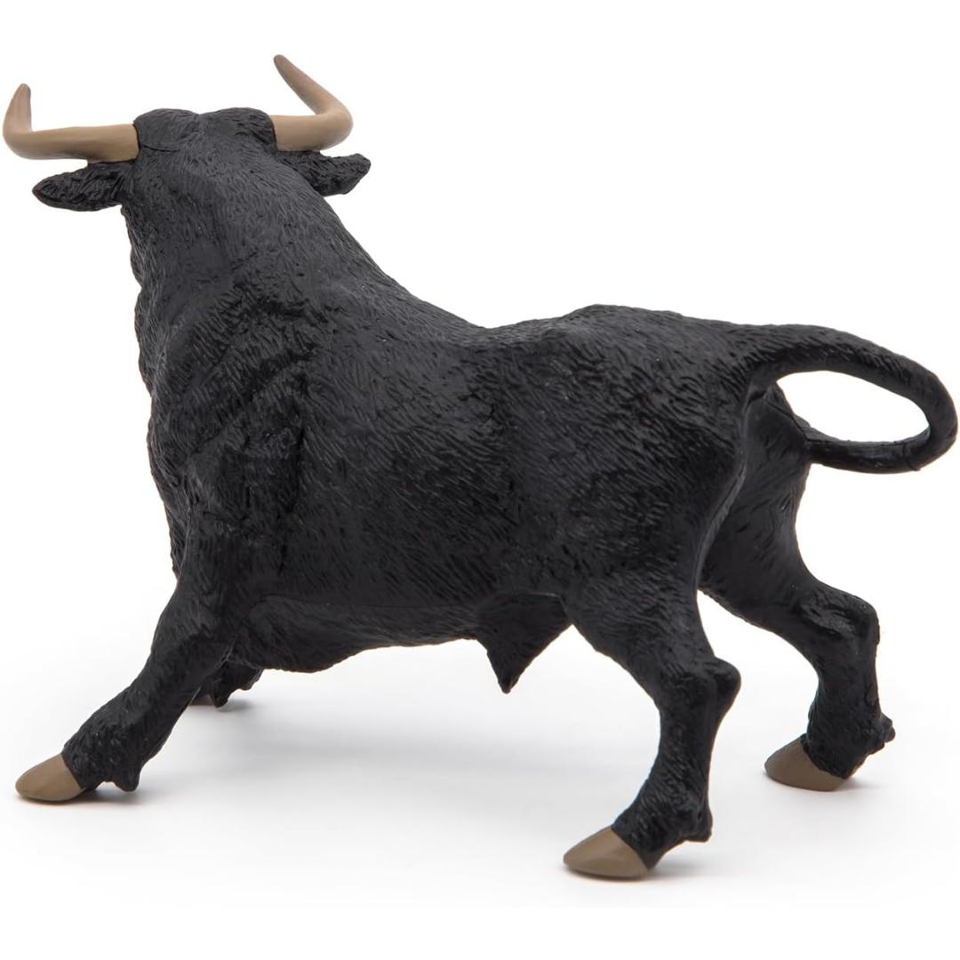 Andalusian Bull Figurine - Hand Painted Farm Animal Toy Figure - Papo 51050
