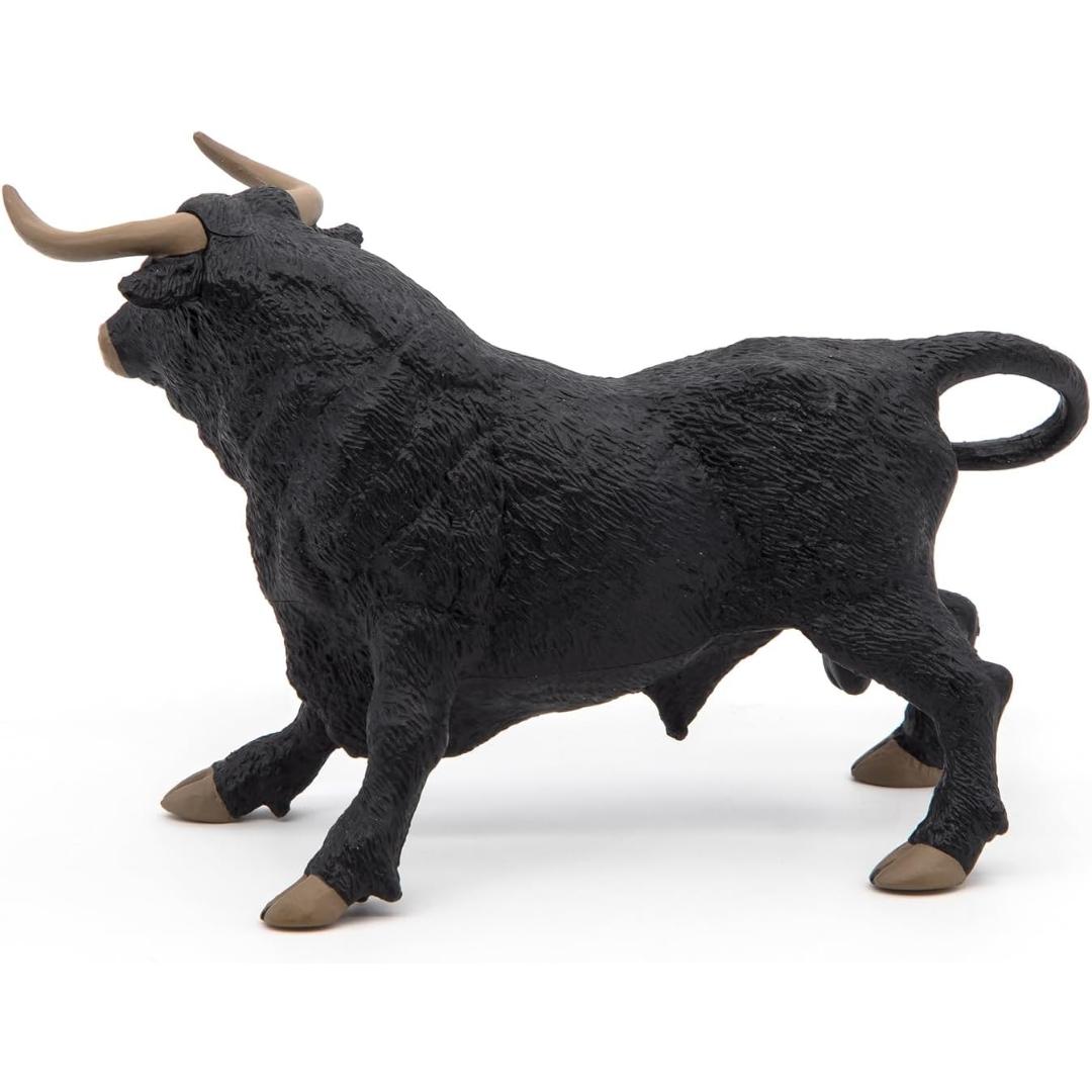 Andalusian Bull Figurine - Hand Painted Farm Animal Toy Figure - Papo 51050