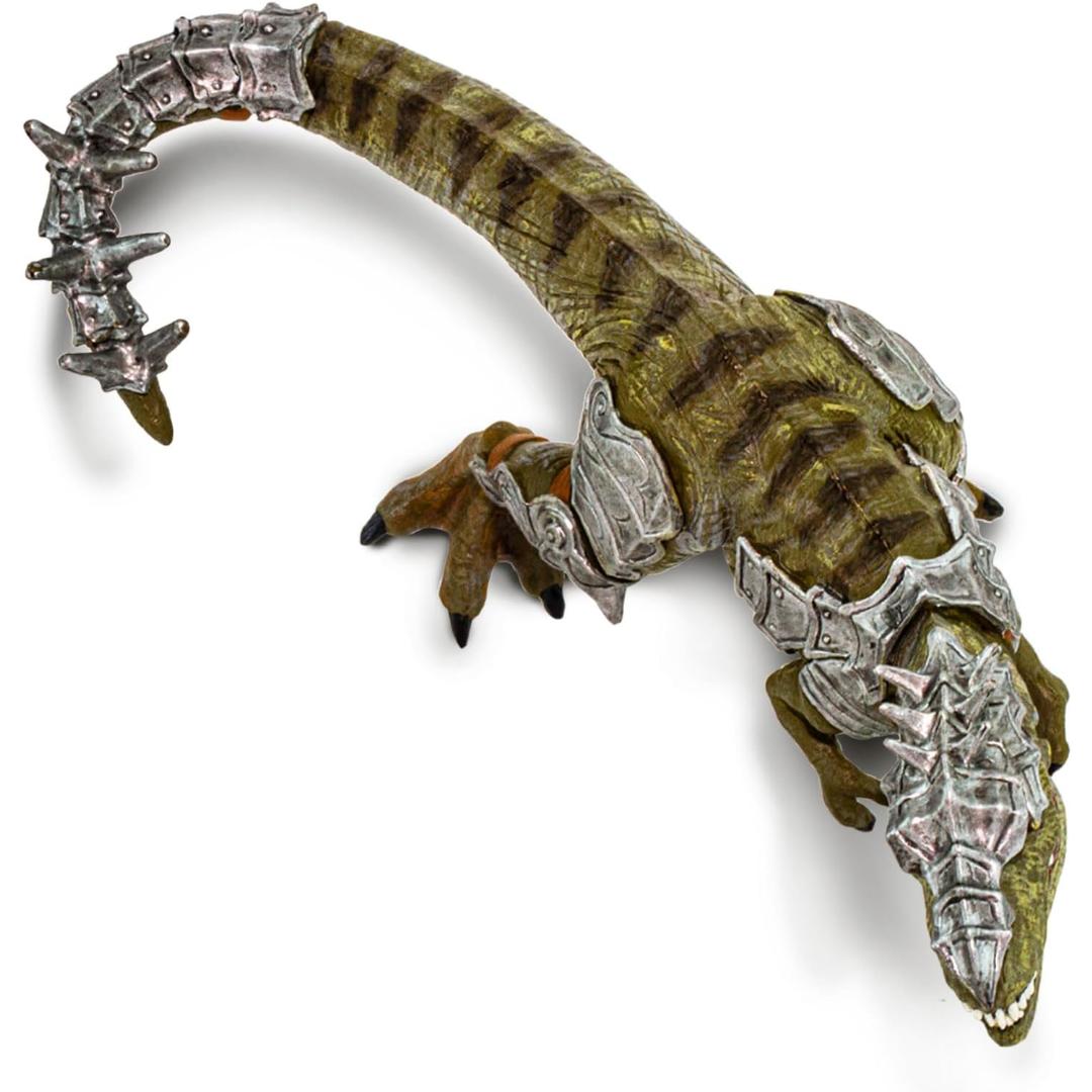 Armored T-Rex Figurine - Hand Painted Dinosaur Toy Figure - Safari Ltd 100712