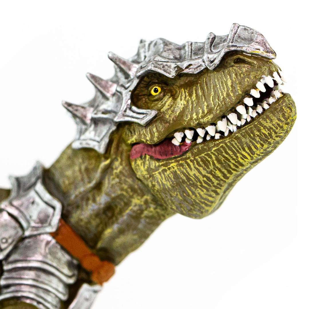 Armored T-Rex Figurine - Hand Painted Dinosaur Toy Figure - Safari Ltd 100712