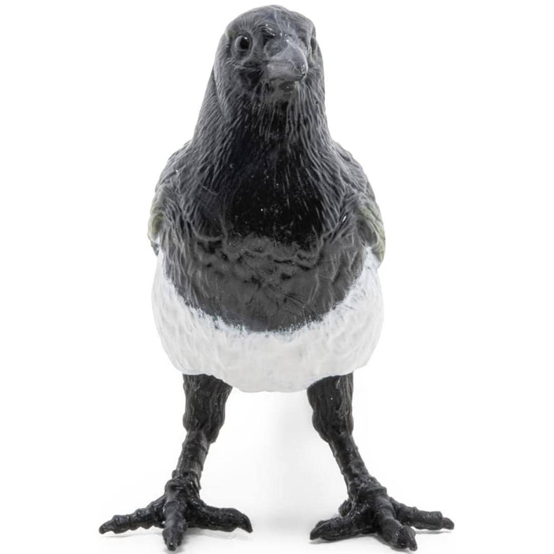 Magpie Figurine - Small Hand Painted Bird Toy Figure - Papo 50286