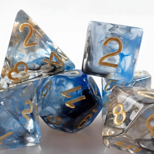 Dice Set - Sugar Daddy - 7 Resin Dice - Dungeons and Dragons Tabletop Gaming