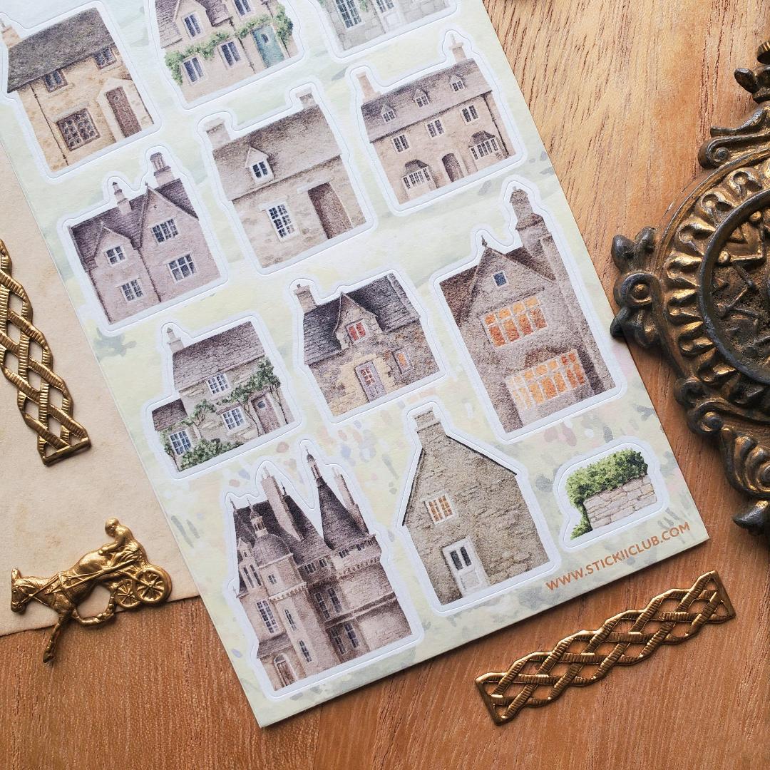 House Stickers - Charming Cottages Sticker Sheet