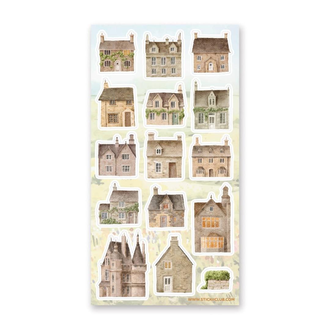 House Stickers - Charming Cottages Sticker Sheet