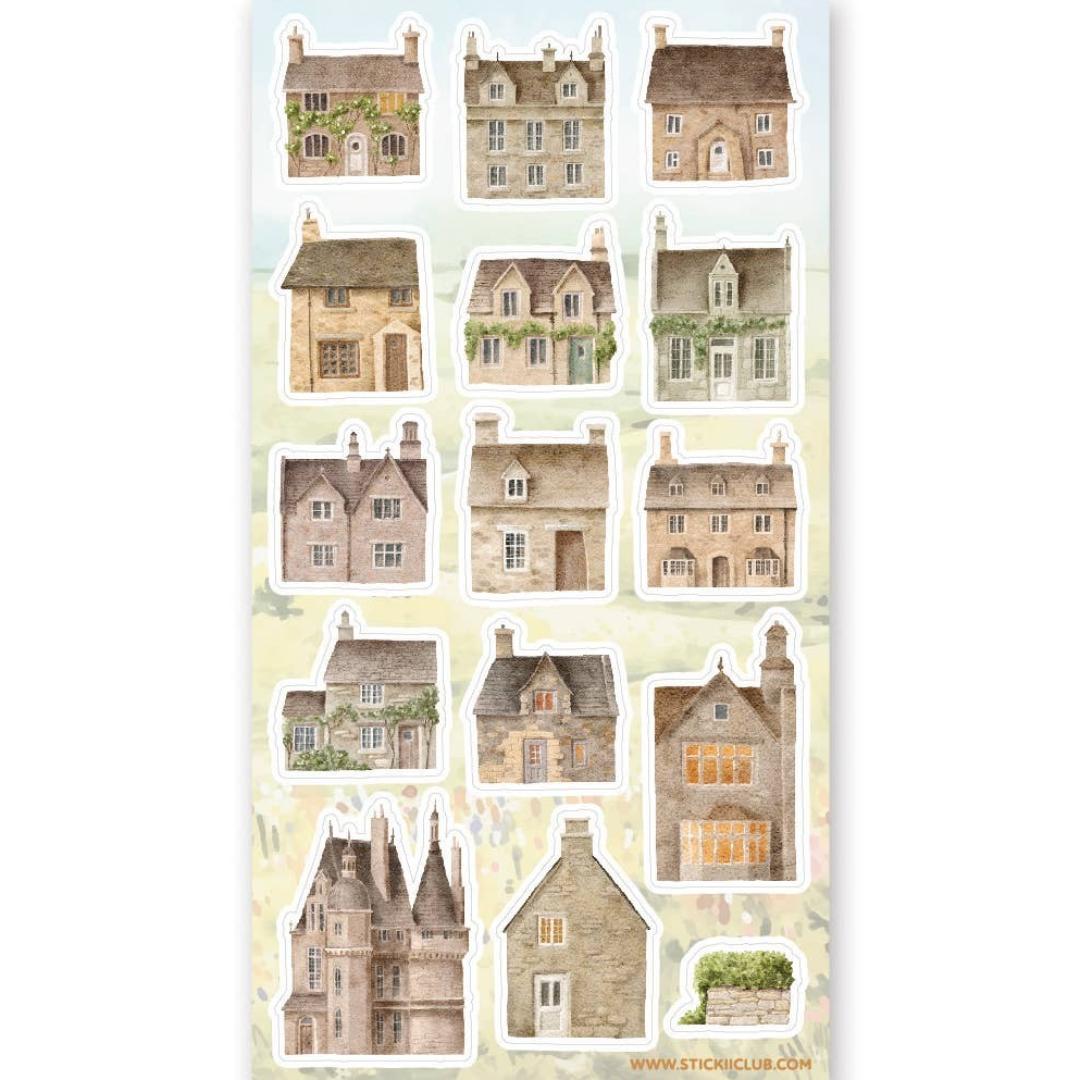 House Stickers - Charming Cottages Sticker Sheet