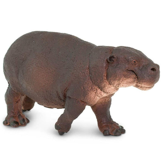 Pygmy Hippo Figurine - Small Hand Painted Wild Animal Toy Figure - Safari Ltd 229229