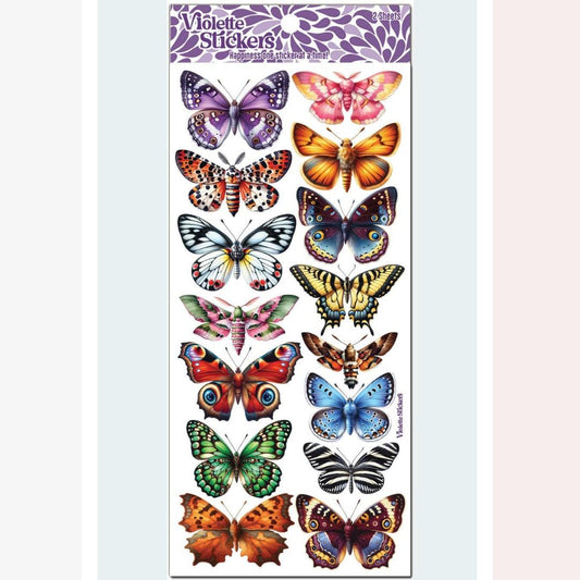 Butterfly Stickers - Crystal Butterflies Sticker Sheets