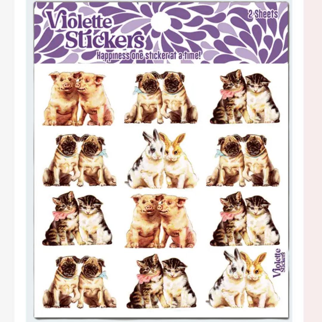 Pets Stickers - Sweetheart Animal Sticker Sheets