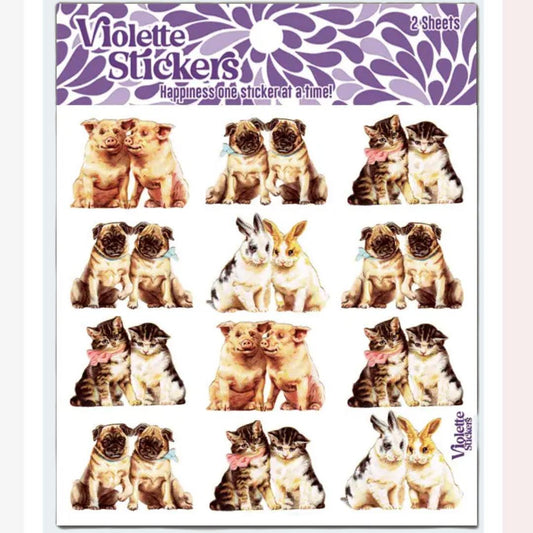 Pets Stickers - Sweetheart Animal Sticker Sheets