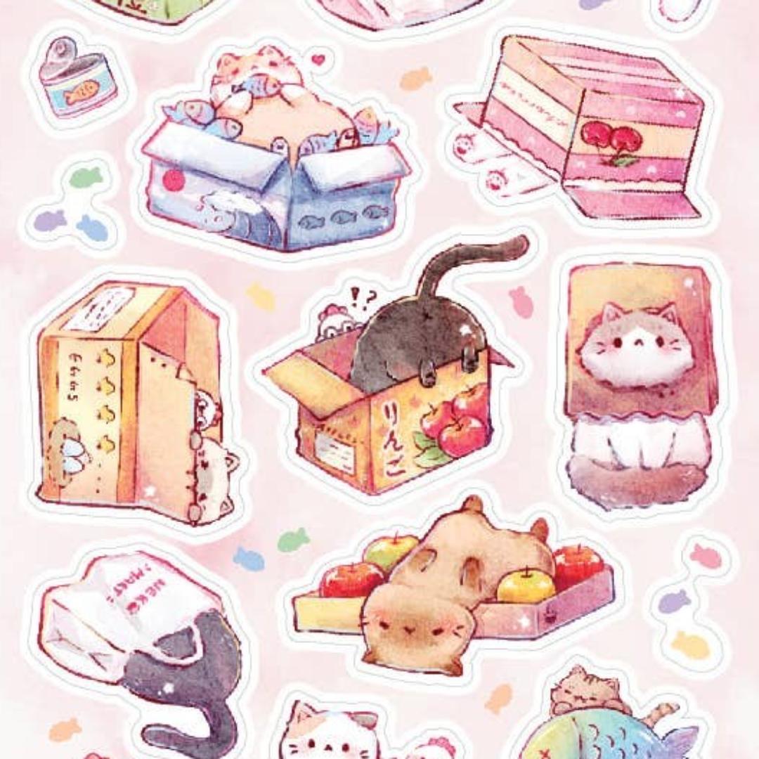 Cat Stickers - Neko Mart Sticker Sheet