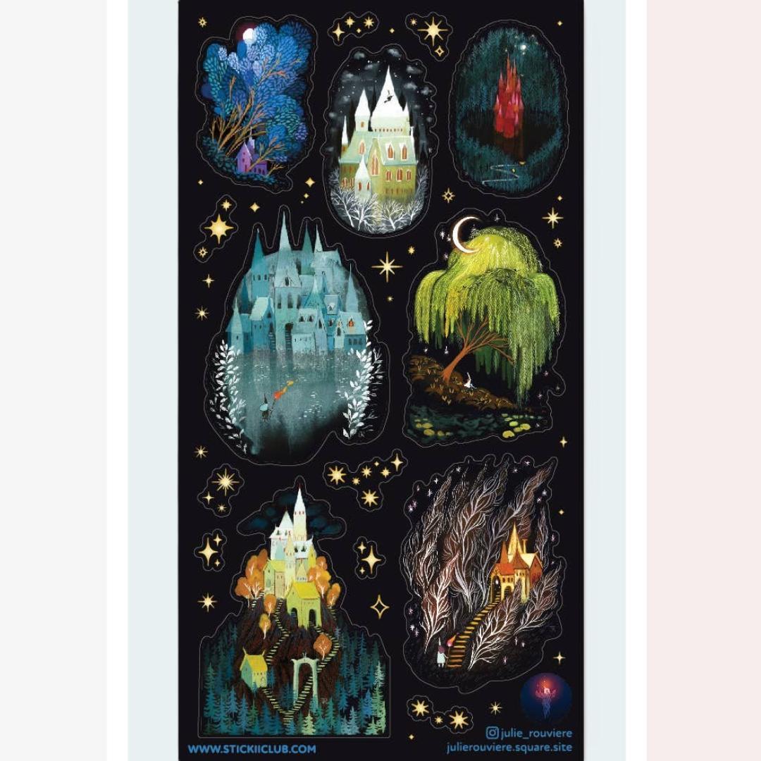 Castle Stickers - Enchanted Castles Sticker Sheet