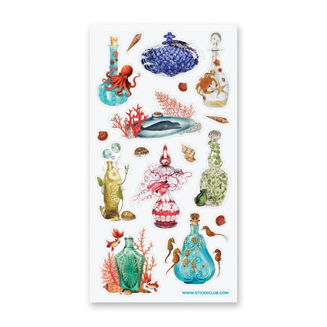 Sea Life Stickers - Beach Decor Sticker Sheet