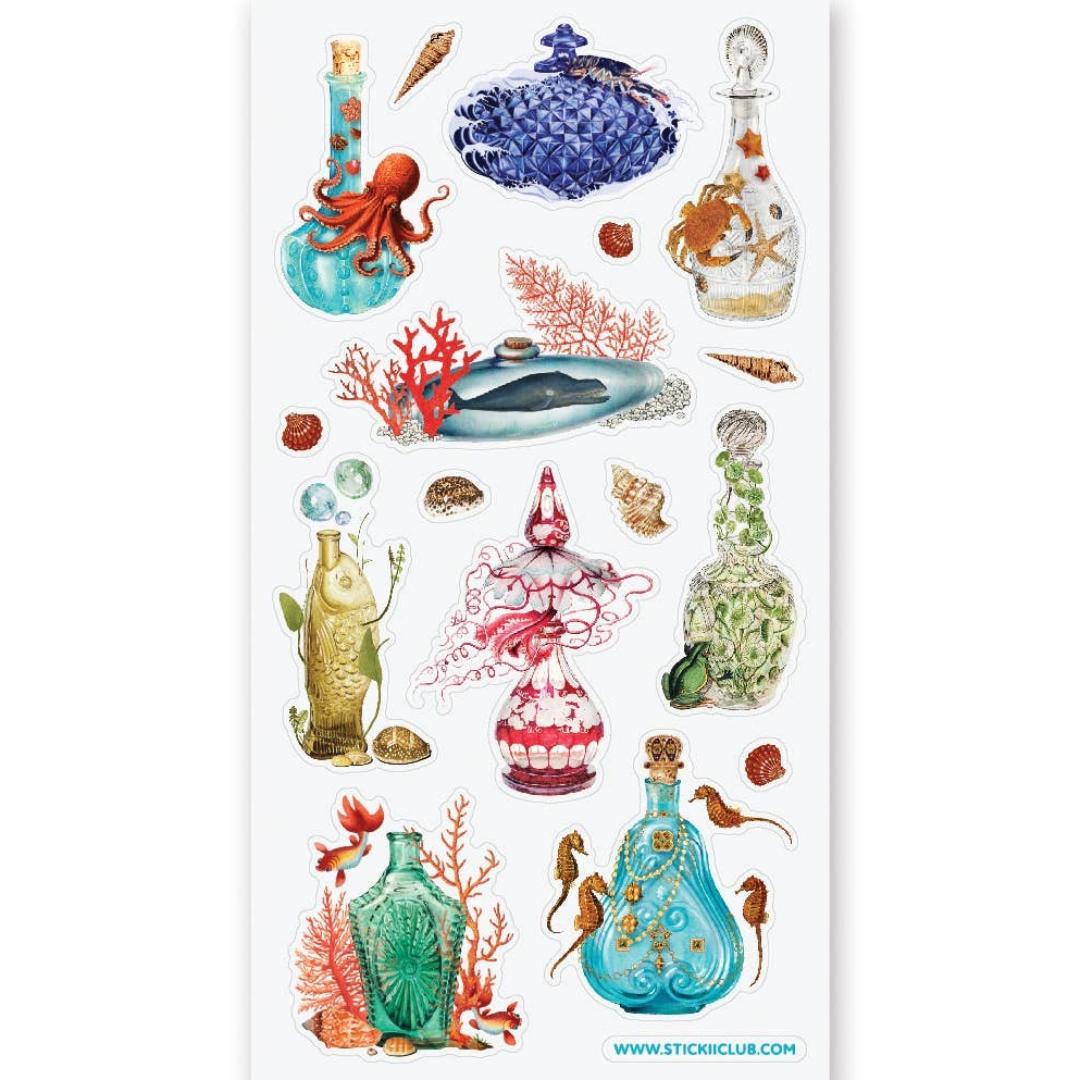 Sea Life Stickers - Beach Decor Sticker Sheet