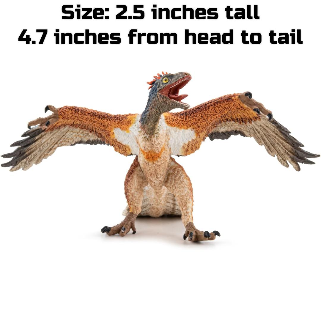 Archaeopteryx Dinosaur Figurine - Hand Painted Prehistoric Toy - Papo 55034