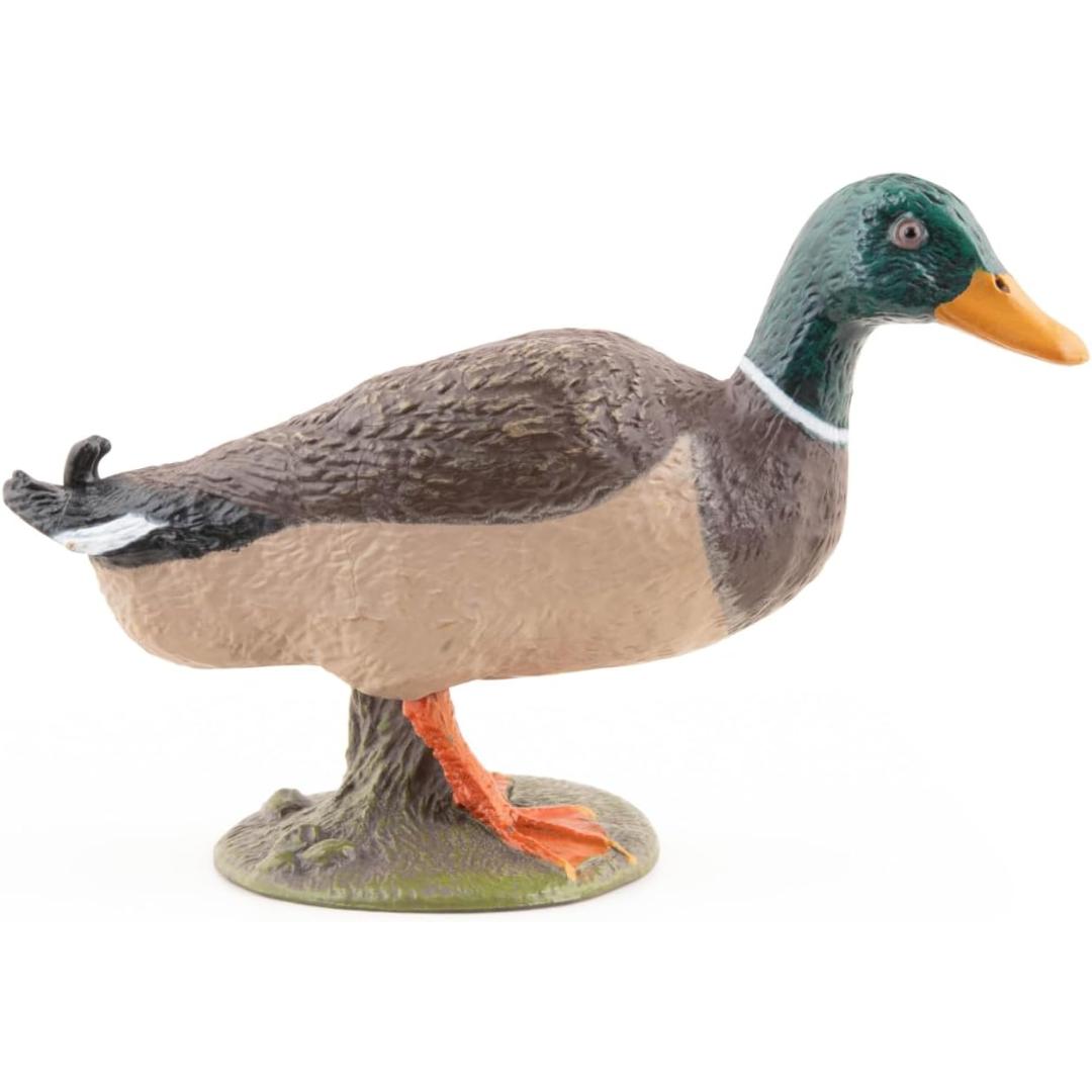 Mallard Duck Figurine - Hand Painted Wild Bird Toy Figure - Papo 51155