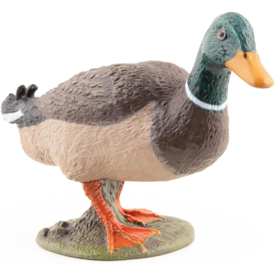 Mallard Duck Figurine - Hand Painted Wild Bird Toy Figure - Papo 51155