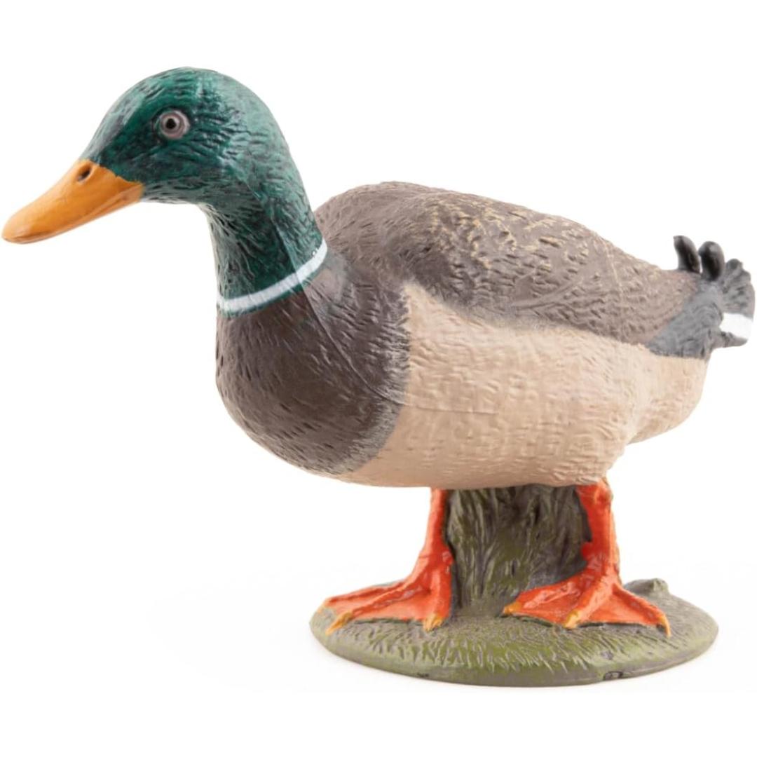Mallard Duck Figurine - Hand Painted Wild Bird Toy Figure - Papo 51155