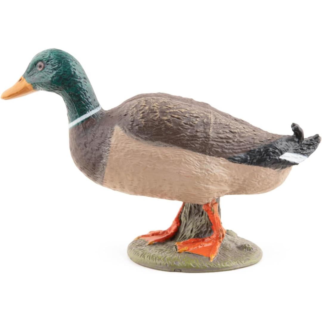 Mallard Duck Figurine - Hand Painted Wild Bird Toy Figure - Papo 51155