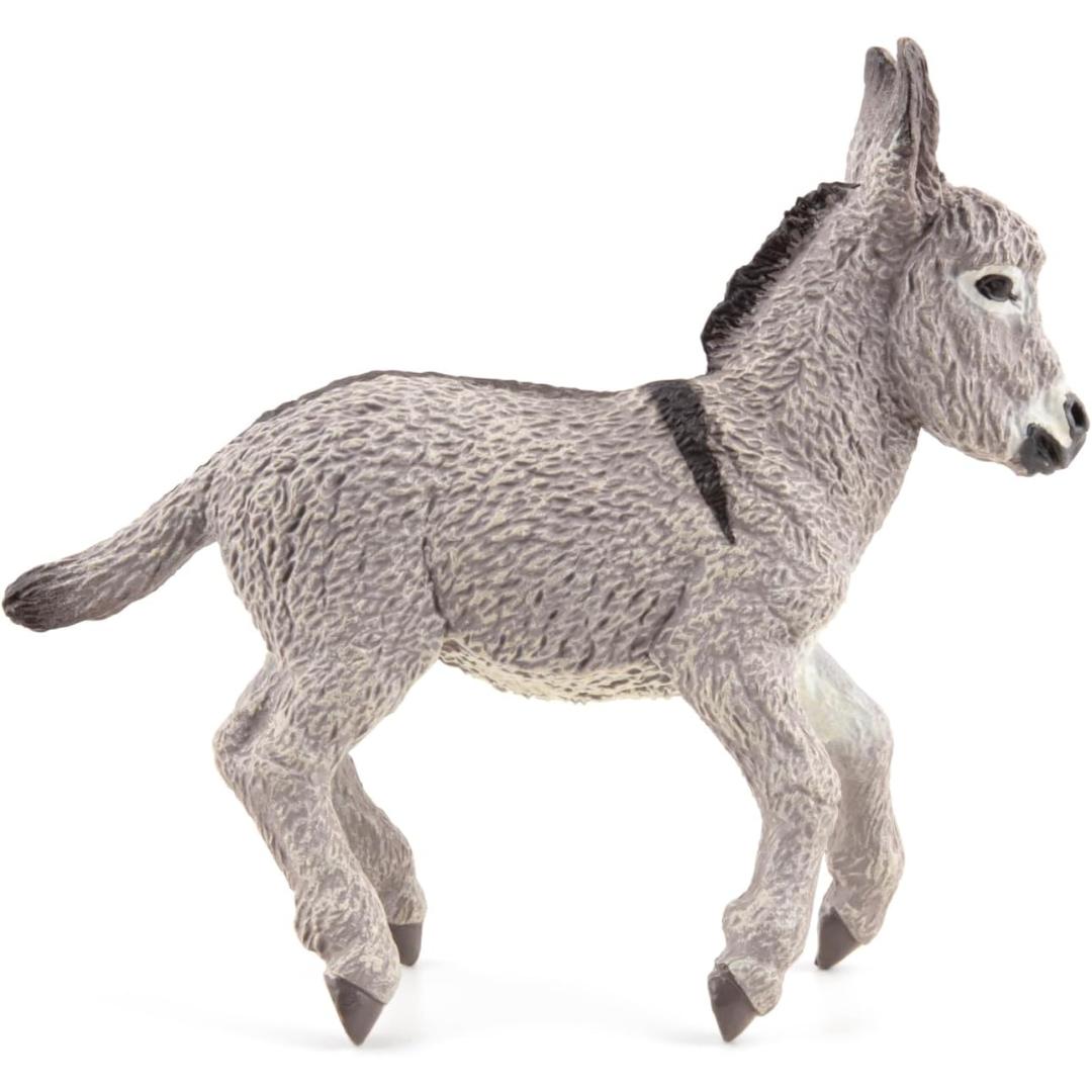 Provence Donkey Foal Figurine - Hand Painted Farm Animal Toy Figure - Papo 51177