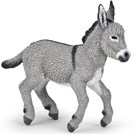 Provence Donkey Foal Figurine - Hand Painted Farm Animal Toy Figure - Papo 51177