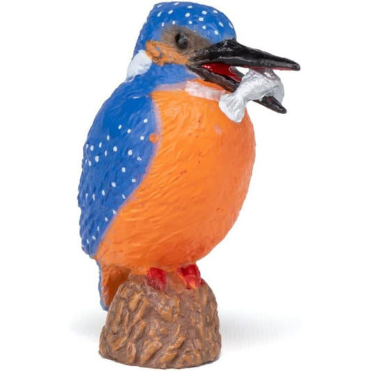 Common Kingfisher Bird Figurine - Hand Painted Wild Animal Toy Figure - Papo 50246