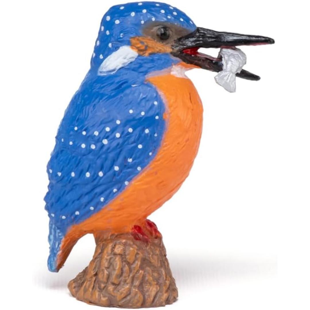 Common Kingfisher Bird Figurine - Hand Painted Wild Animal Toy Figure - Papo 50246